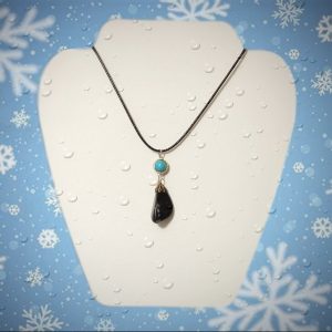 Collier Obsidienne flocon de neige
