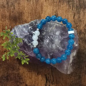 Bracelet Apatite bleue 8mm