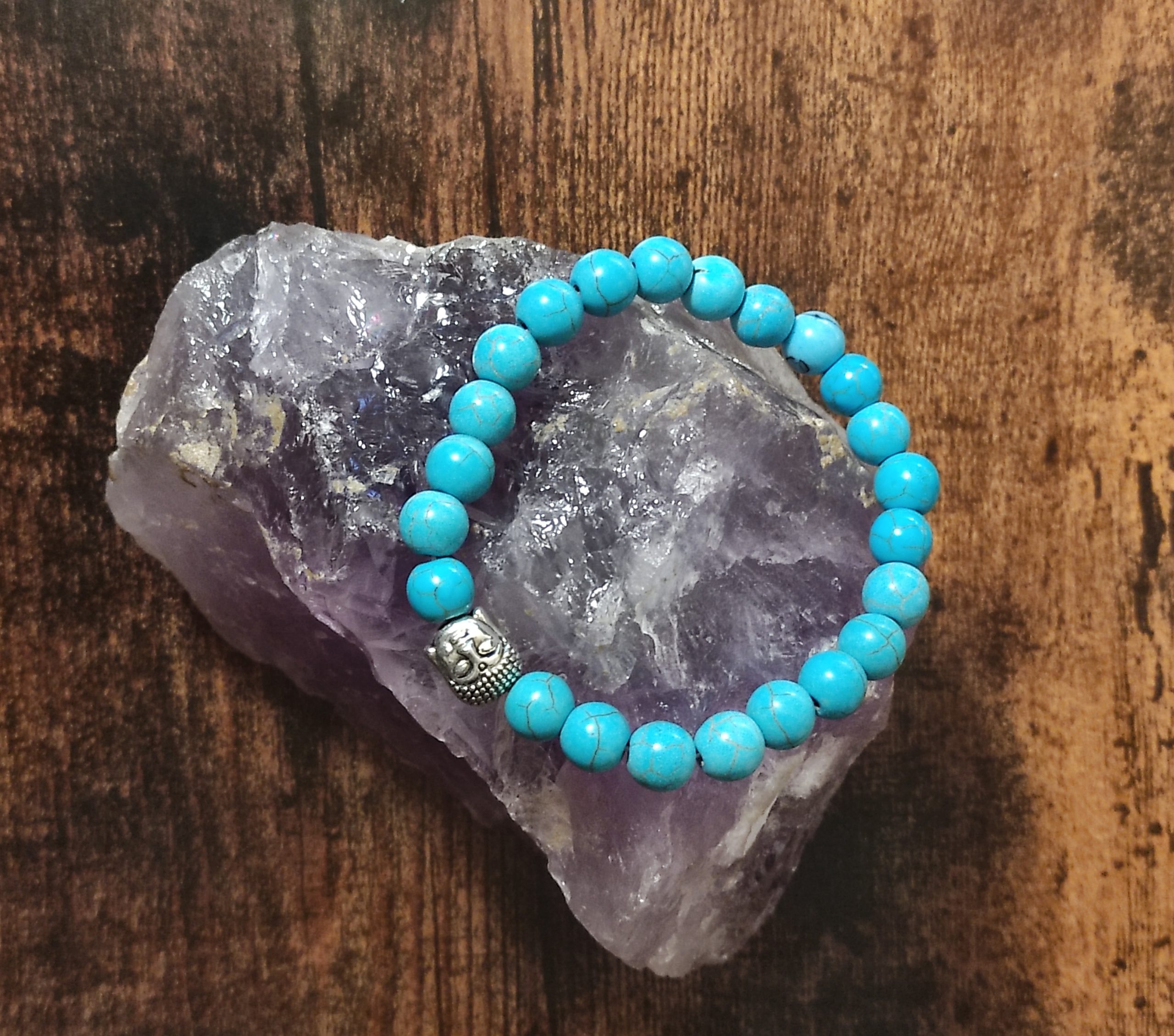 Bracelet Bouddha Turquoise 8mm