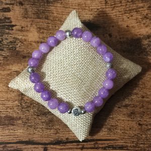 Bracelet Angélite violette 8mm