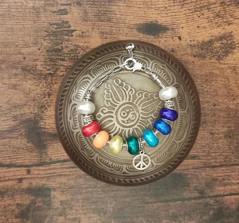 Bracelet chaîne réglable Chakras