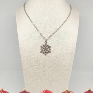 Collier Flocon de neige Strass