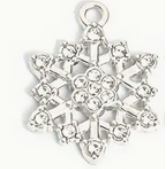 Collier Flocon de neige Strass – Image 3