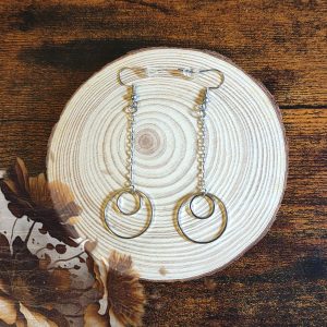 Boucles d'oreilles longues Anneaux