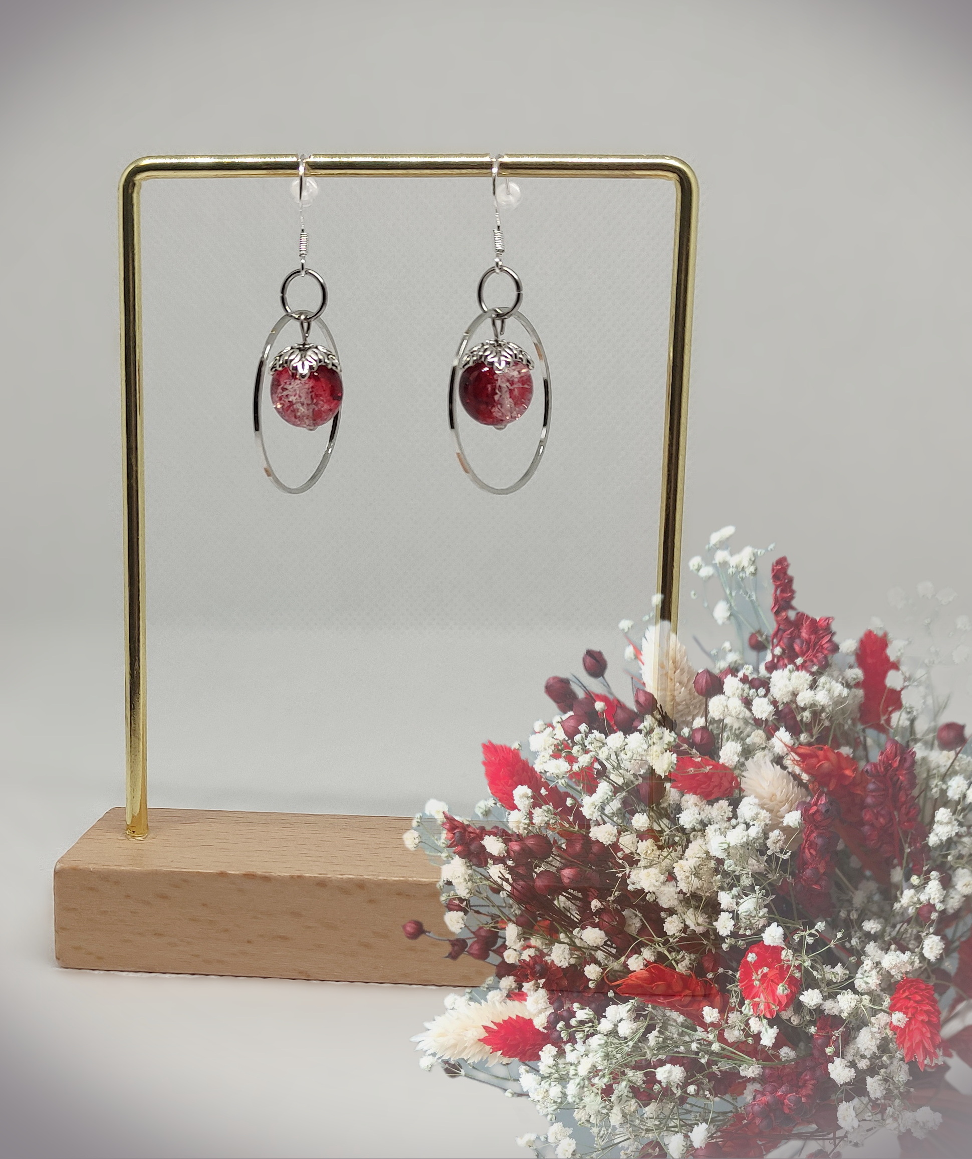 Boucles d'oreilles Red