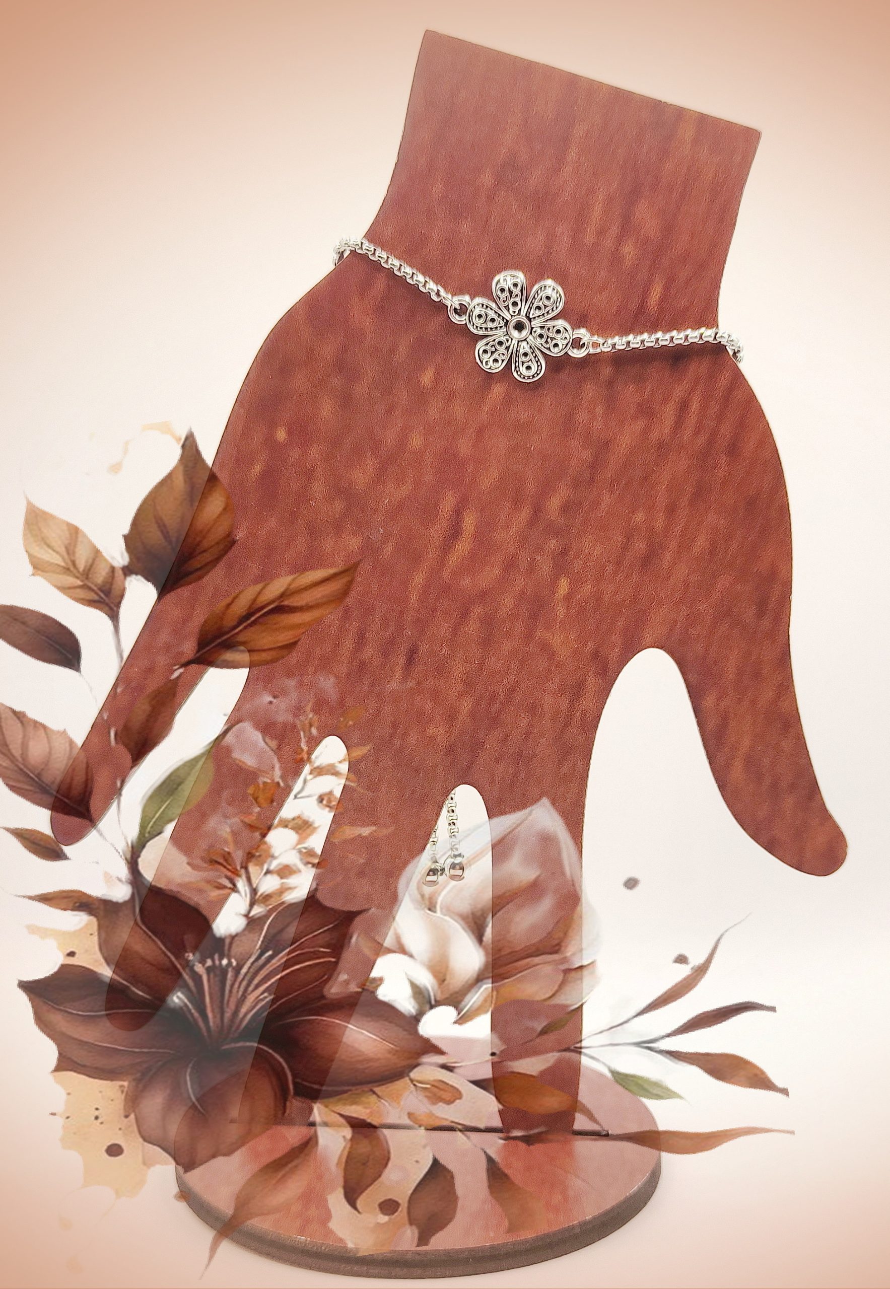 Bracelet chaine réglable Flora